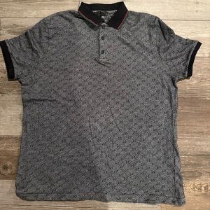 Men’s authentic GUCCI monogram cotton polo